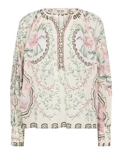 Mos Mosh - MMWylde Orchid Bluse - Turf Green